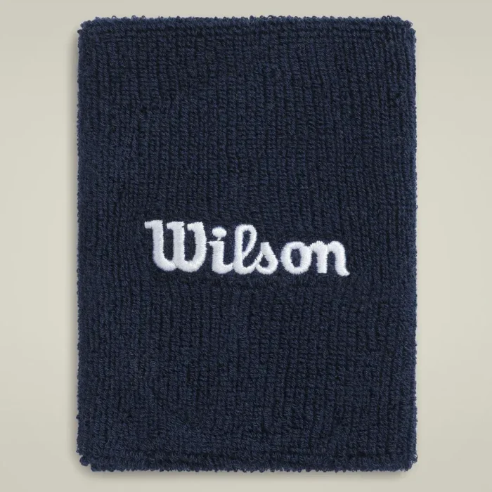 Wilson WIDE TERRY WRISTBANDS NAVY