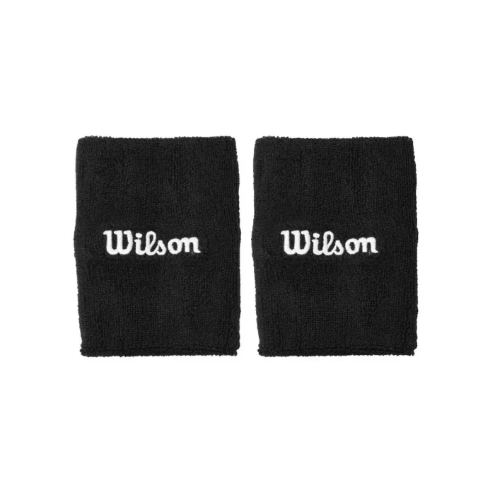 Wilson WIDE TERRY WRISTBANDS BLACK OS