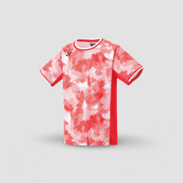 YONEX MEN'S CREW NECK SHIRT __ PEARL RED __ S