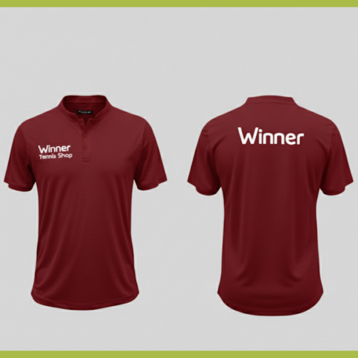 Winner T-shirt and Short __ Dark Red __ 8-10