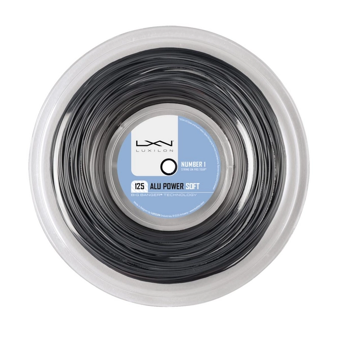 Luxilon ALU POWER SOFT 125 StringR__ REEL SILVER __ 12M
